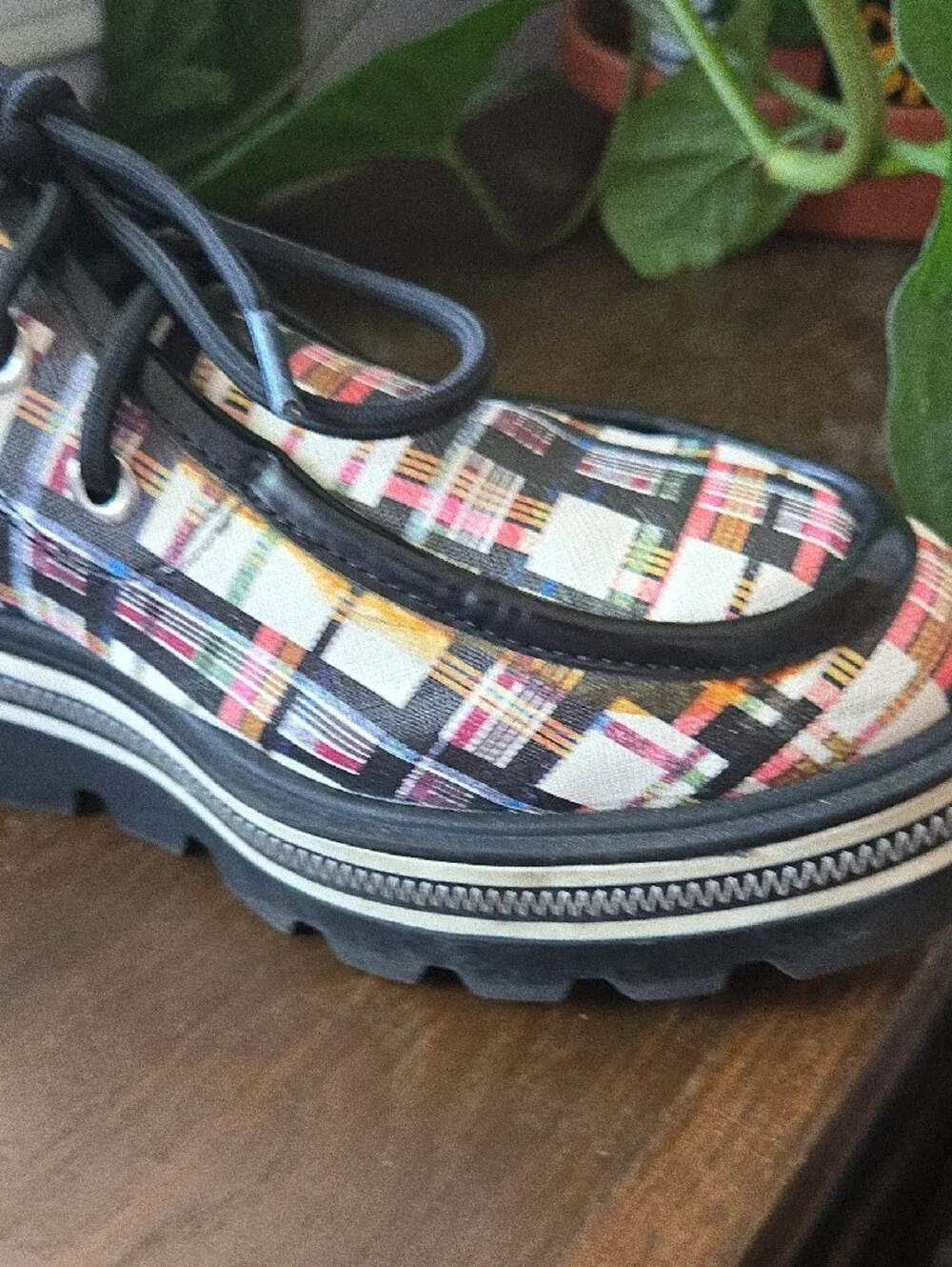 Circus By Sam Edelman Plaid Platform Shoes, Size 8.5